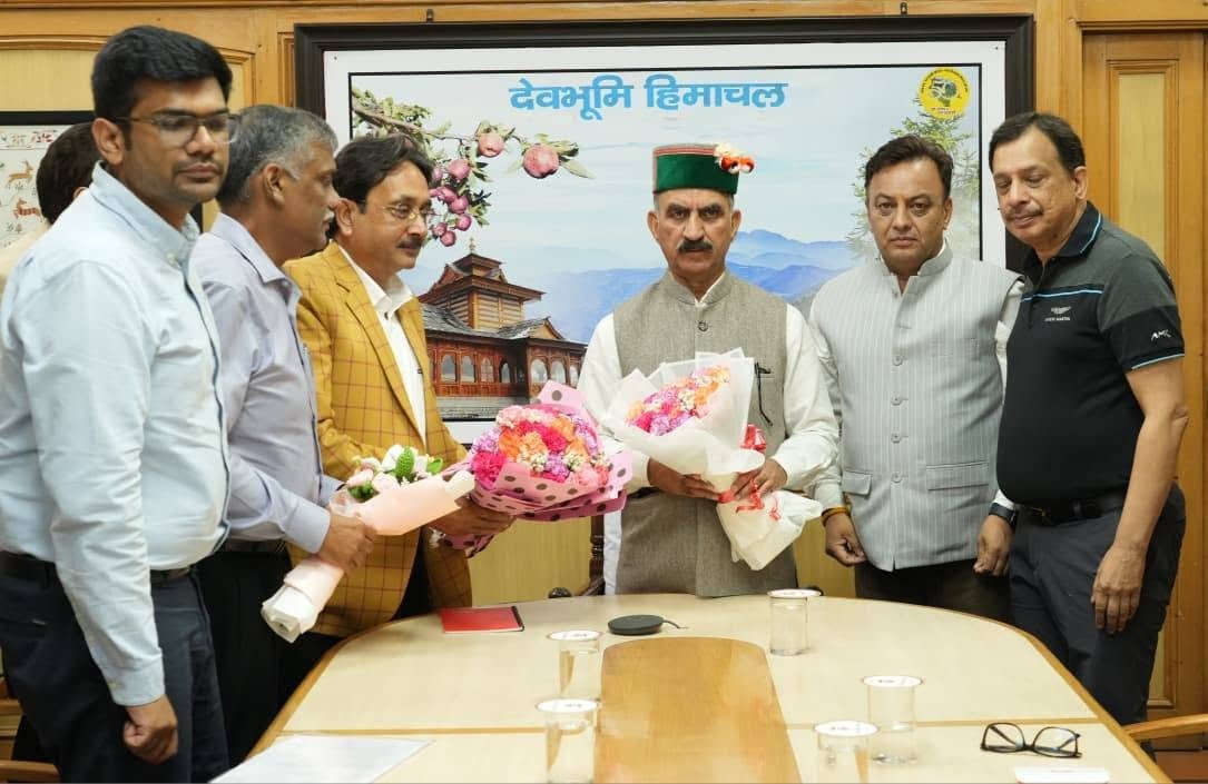 Vikesh Chauhan meeting Chief Minister